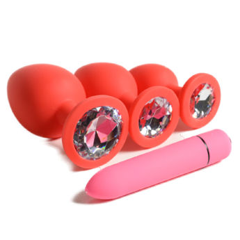 Imagen de Set 3 Plugs Anales y Bala Masturbacion