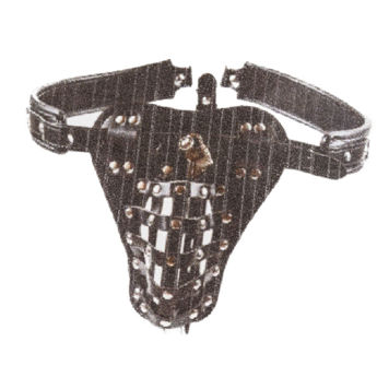 Imagen de Cinturon Castidad Masculino Cuero BDSM