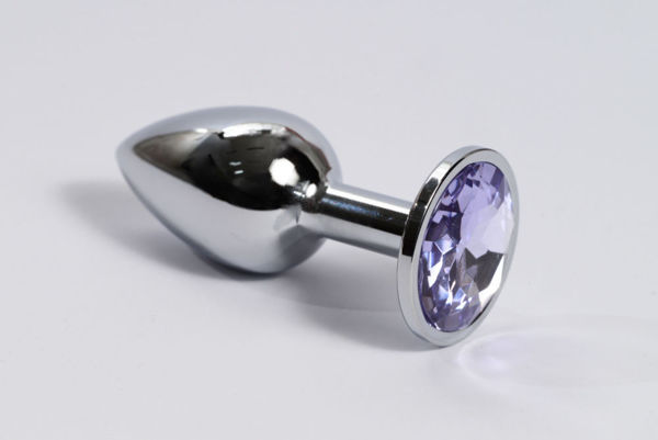 Imagen de Toys Plug Anal Metal Plateado con Gema 7 cm