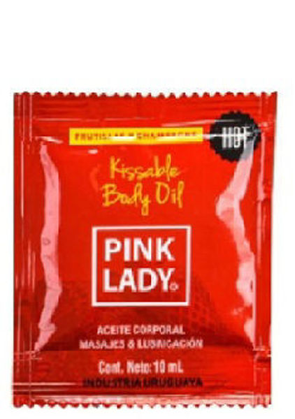 Imagen de Toys  Aceite Corporal Pink Lady 10 ml. Frutillas y Champagne