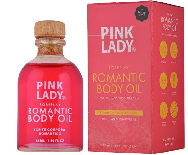 Imagen de Toys Aceite Corporal Pink Lady 56 ml. Frutillas y Champagne