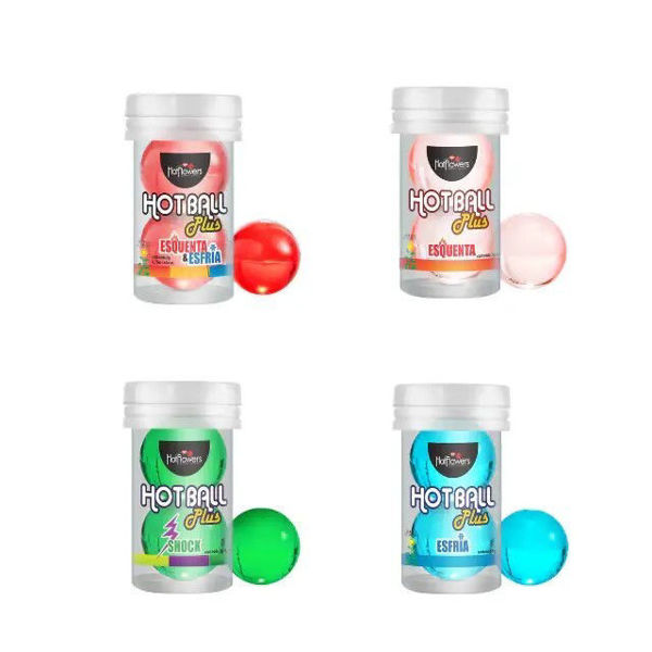 Imagen de Toys Bolitas Gel Lubricante con Efecto 3 g Hot Flowers